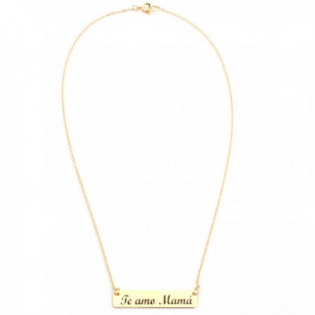  CADENA GOLDFILLED TE AMO MAMÁ $ 22.900
